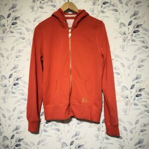 Victoria's Secret Supermodel Essentials Fullzip Hoodie Womens M Orange And Gold